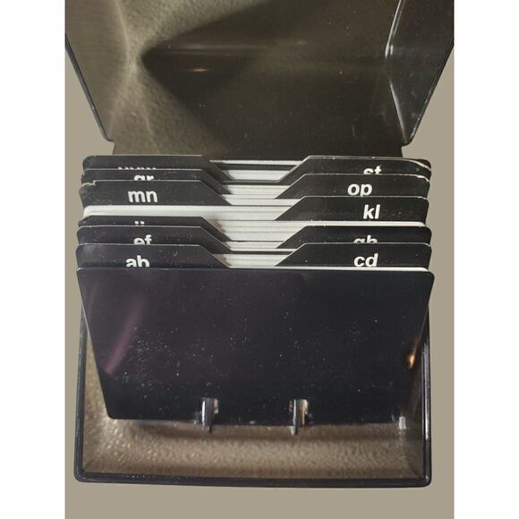 Set of 2 Vintage Black Rolodex Address Books - Picture 8 of 8